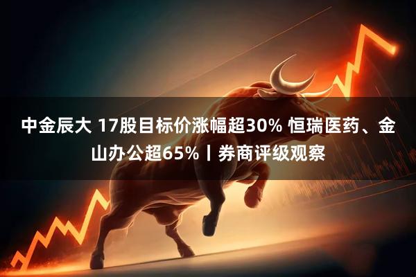 中金辰大 17股目标价涨幅超30% 恒瑞医药、金山办公超65%丨券商评级观察